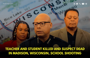 Teacher and student killed and suspect dead in Madison, Wisconsin, school shooting.